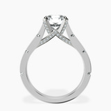 10kt White Gold Delphie Channel Set Lab Diamond Ring side right image one