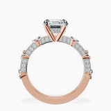 9ct Rose Gold Majestic Love Lab Diamond Accent Ring side right image one