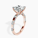 9ct Rose Gold Majestic Love Lab Diamond Accent Ring standing product image one