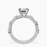 Platinum Majestic Love Lab Diamond Accent Ring side right image one