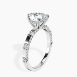 Platinum Majestic Love Lab Diamond Accent Ring standing product image one