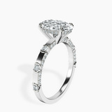Platinum Majestic Love Lab Diamond Accent Ring standing product image one