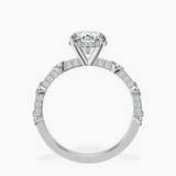 Platinum Majestic Love Lab Diamond Accent Ring side right image one