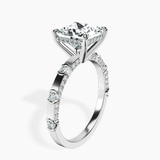 Platinum Majestic Love Lab Diamond Accent Ring standing product image one