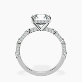 Platinum Majestic Love Lab Diamond Accent Ring side right image one
