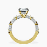 18kt Yellow Gold Majestic Love Lab Diamond Accent Ring side right image one