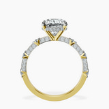 18kt Yellow Gold Majestic Love Lab Diamond Accent Ring side right image one