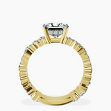 10kt Yellow Gold Skylar Side Stone Encrusted Lab Diamond Ring side right image one
