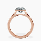 10ct Rose Gold Harriet Halo 2mm Lab Diamond Ring side right image one