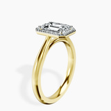 14ct Yellow Gold Harriet Halo 2mm Lab Diamond Ring standing product image one