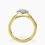 14kt Yellow Gold Harriet Halo 2mm Lab Diamond Ring side right image one