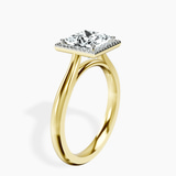 18ct Yellow Gold Harriet Halo 2mm Lab Diamond Ring standing product image one