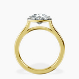 14kt Yellow Gold Harriet Halo 2mm Lab Diamond Ring side right image one