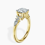 18kt Yellow Gold Josephine Four Prong Side Stone Lab Diamond Ring standing product image one
