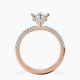 10kt Rose Gold Eloa Secret Halo Lab Diamond Ring side right image one