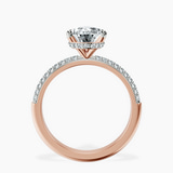 18kt Rose Gold Eloa Secret Halo Lab Diamond Ring side right image one