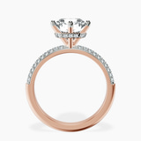 18kt Rose Gold Eloa Secret Halo Lab Diamond Ring side right image one