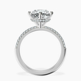 Platinum Eloa Secret Halo Lab Diamond Ring side right image one