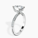 Platinum Eloa Secret Halo Lab Diamond Ring standing product image one