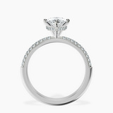 Platinum Eloa Secret Halo Lab Diamond Ring side right image one