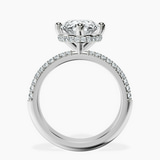 14kt White Gold Eloa Secret Halo Lab Diamond Ring side right image one