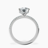 Platinum Eloa Secret Halo Lab Diamond Ring side right image one