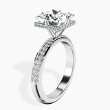 Platinum Eloa Secret Halo Lab Diamond Ring standing product image one