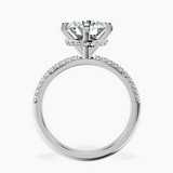 Platinum Eloa Secret Halo Lab Diamond Ring side right image one