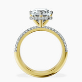 14kt Yellow Gold Eloa Secret Halo Lab Diamond Ring side right image one
