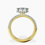 14kt Yellow Gold Eloa Secret Halo Lab Diamond Ring side right image one