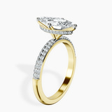 14kt Yellow Gold Eloa Secret Halo Lab Diamond Ring standing product image one