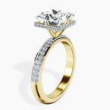 14kt Yellow Gold Eloa Secret Halo Lab Diamond Ring standing product image one