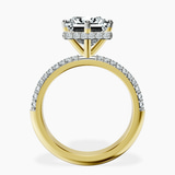 14kt Yellow Gold Eloa Secret Halo Lab Diamond Ring side right image one