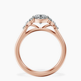 10kt Rose Gold Beatrice Marquise Side Stone Lab Diamond Ring side right image one