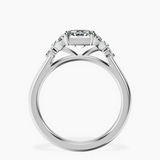 14kt White Gold Beatrice Marquise Side Stone Lab Diamond Ring side right image one