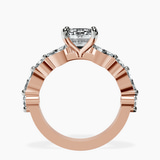 18kt Rose Gold Pamela Eternity Side Stone Lab Diamond Ring side right image one