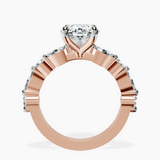 18kt Rose Gold Pamela Eternity Side Stone Lab Diamond Ring side right image one