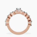 18kt Rose Gold Pamela Eternity Side Stone Lab Diamond Ring side right image one