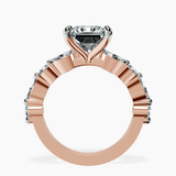 18kt Rose Gold Pamela Eternity Side Stone Lab Diamond Ring side right image one