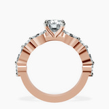 18kt Rose Gold Pamela Eternity Side Stone Lab Diamond Ring side right image one
