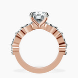 18kt Rose Gold Pamela Eternity Side Stone Lab Diamond Ring side right image one