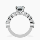 Platinum Pamela Eternity Side Stone Lab Diamond Ring side right image one