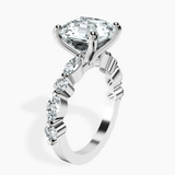 Platinum Pamela Eternity Side Stone Lab Diamond Ring standing product image one
