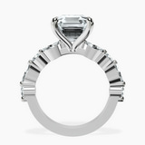 Platinum Pamela Eternity Side Stone Lab Diamond Ring side right image one