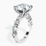 Platinum Pamela Eternity Side Stone Lab Diamond Ring standing product image one