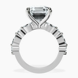 Platinum Pamela Eternity Side Stone Lab Diamond Ring side right image one