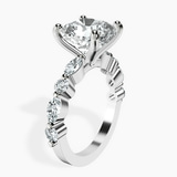 14kt White Gold Pamela Eternity Side Stone Lab Diamond Ring standing product image one