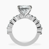 14kt White Gold Pamela Eternity Side Stone Lab Diamond Ring side right image one