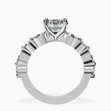 10kt White Gold Pamela Eternity Side Stone Lab Diamond Ring side right image one