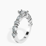 10kt White Gold Pamela Eternity Side Stone Lab Diamond Ring standing product image one